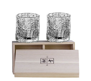 Whiskey Glasses 8oz Old Fashioned Cups Cocktail Rocks Glasses with Coasters and Luxury Box Crystal Tumblers for Scotch, Bourbon