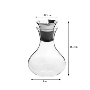 Transparent Glass Carafe With Stainless Steel Lid Water Carafe Decanter Glass Milk Juice Jug Gifts Water Bottle Kettle 1L/1.5L