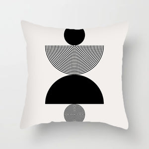 Abstract Geometry Pillowcase: Soft Plush Cushion Cover | Sofa Throw Decor