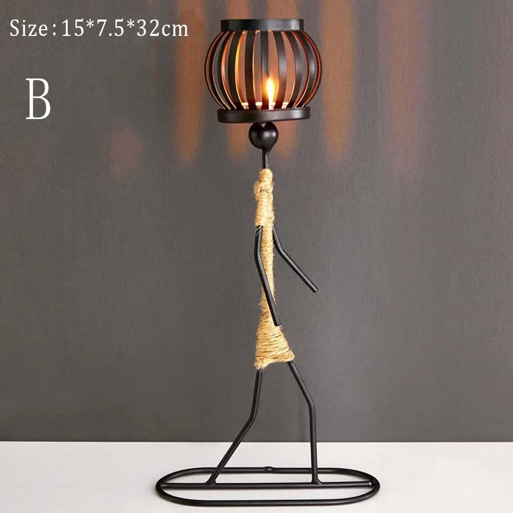 Sculptural Metal Candlestick - image 10