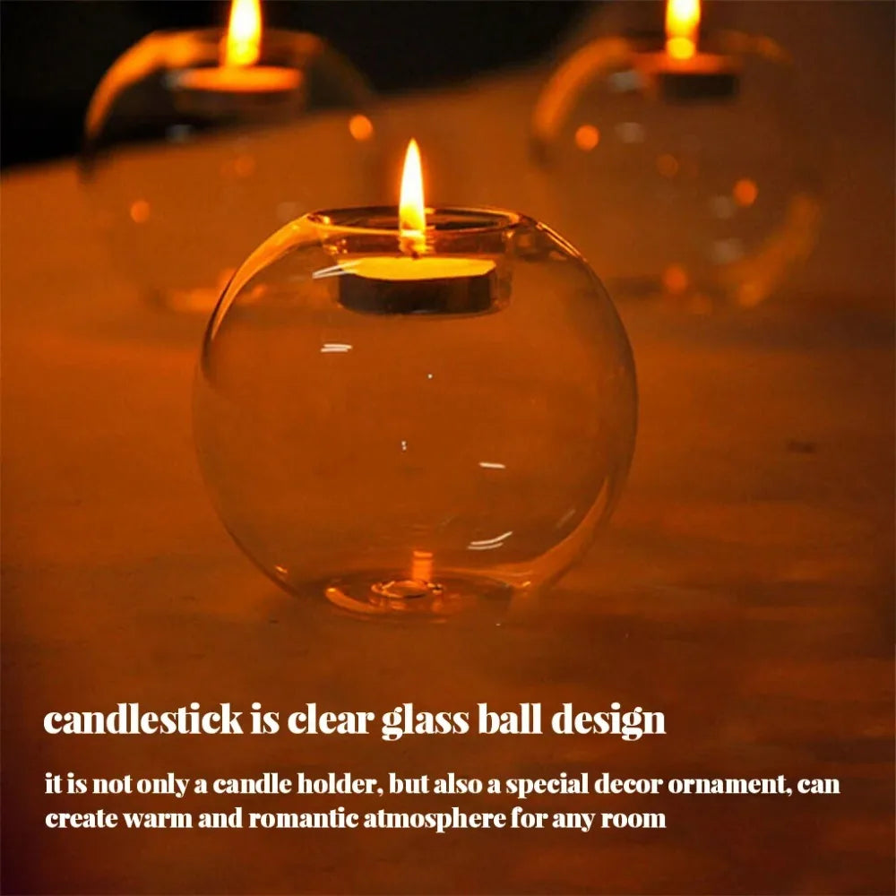 Round Glass Votive Holder Set - image 2