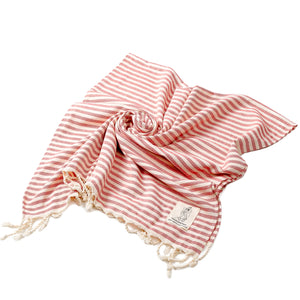 Luxury Striped Tassel Bath Towel: 100% Cotton | Sauna Spa | Home Travel | Beach