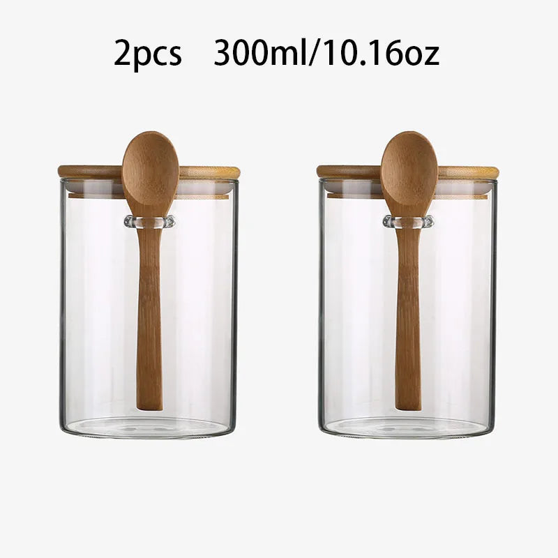 Glass Jar with Bamboo Lid and Spoon - image 10