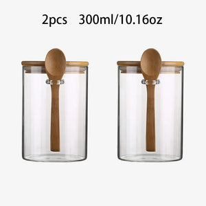 Glass Jar with Bamboo Lid and Spoon - thumbnail 10