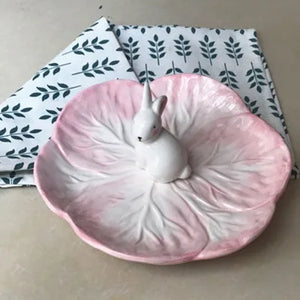 Hand-Painted Ceramic Bunny Bowl - thumbnail 8