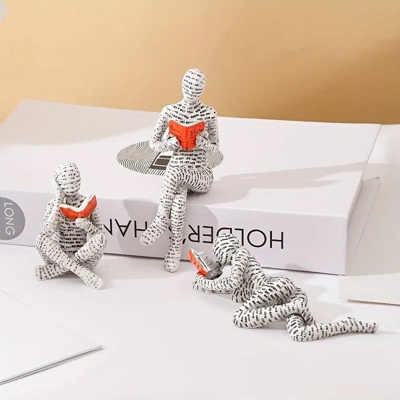 Newspaper Reader Sculpture - image 4