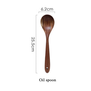 7-Piece Teak Wood Kitchen Utensil Set - thumbnail 10
