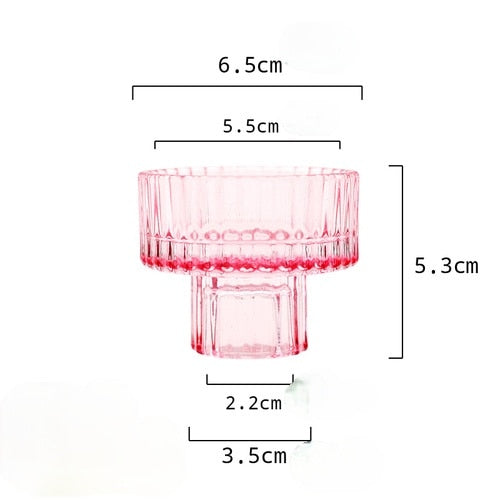 Nordic Tealight Holder Candlestick Candles Holders Table Candle Stand Romantic Candlestick Home Decoration Crystal Glass