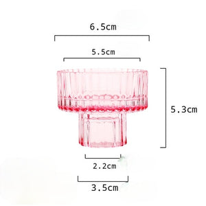 Nordic Tealight Holder Candlestick Candles Holders Table Candle Stand Romantic Candlestick Home Decoration Crystal Glass