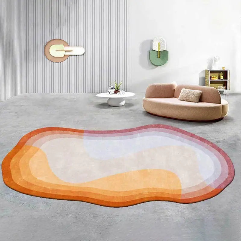 Irregular Shape Modern Area Rug - image 11