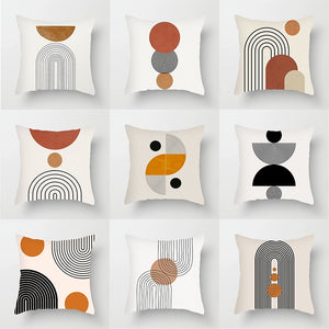 Abstract Geometry Pillowcase: Soft Plush Cushion Cover | Sofa Throw Decor