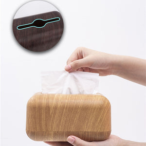 Japanese Tissue Box Napkin Storage Holder Wooden Cover ABS