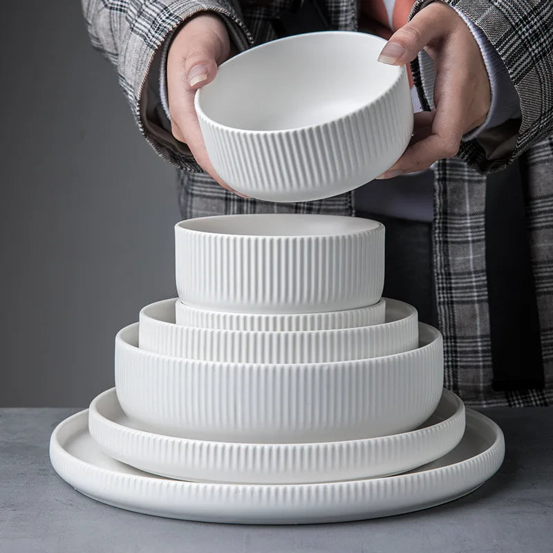 Nordic Matte-Glaze Ceramic Dinnerware – Open Stock - image 2
