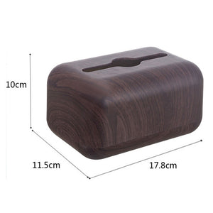 Japanese Tissue Box Napkin Storage Holder Wooden Cover ABS