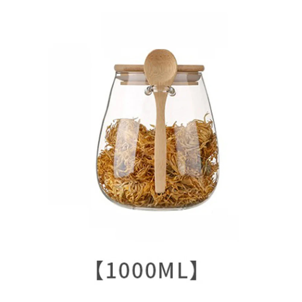 Glass Storage Jar with Bamboo Lid - image 8
