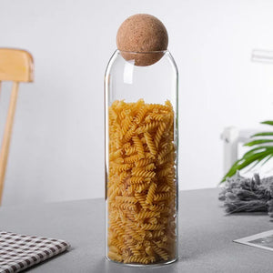 Glass Storage Jar with Cork Stopper - thumbnail 8