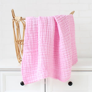 Bamboo Cotton Baby Blanket: Infant Swaddle Wrap | Warm Quilt | Muslin Bed Cover