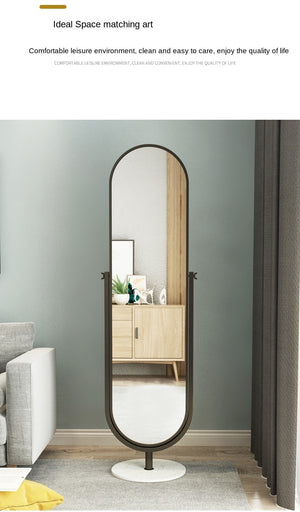 Rotating Dressing Mirror Home Floor Mirror Simple Bedroom Girl Full-Length Mirror Full-Length Mirror