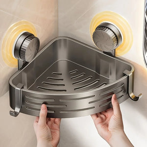 Suction-Mount Corner Shower Shelf - thumbnail 1