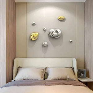 Gilded Stone-Effect Wall Accents - thumbnail 6