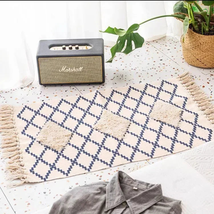 Bohemian Hand-Woven Tassel Rug - image 12