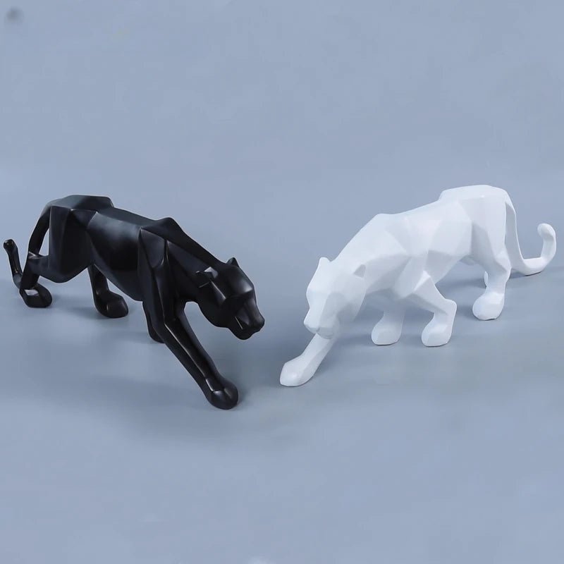 Geometric Panther Sculpture - image 5