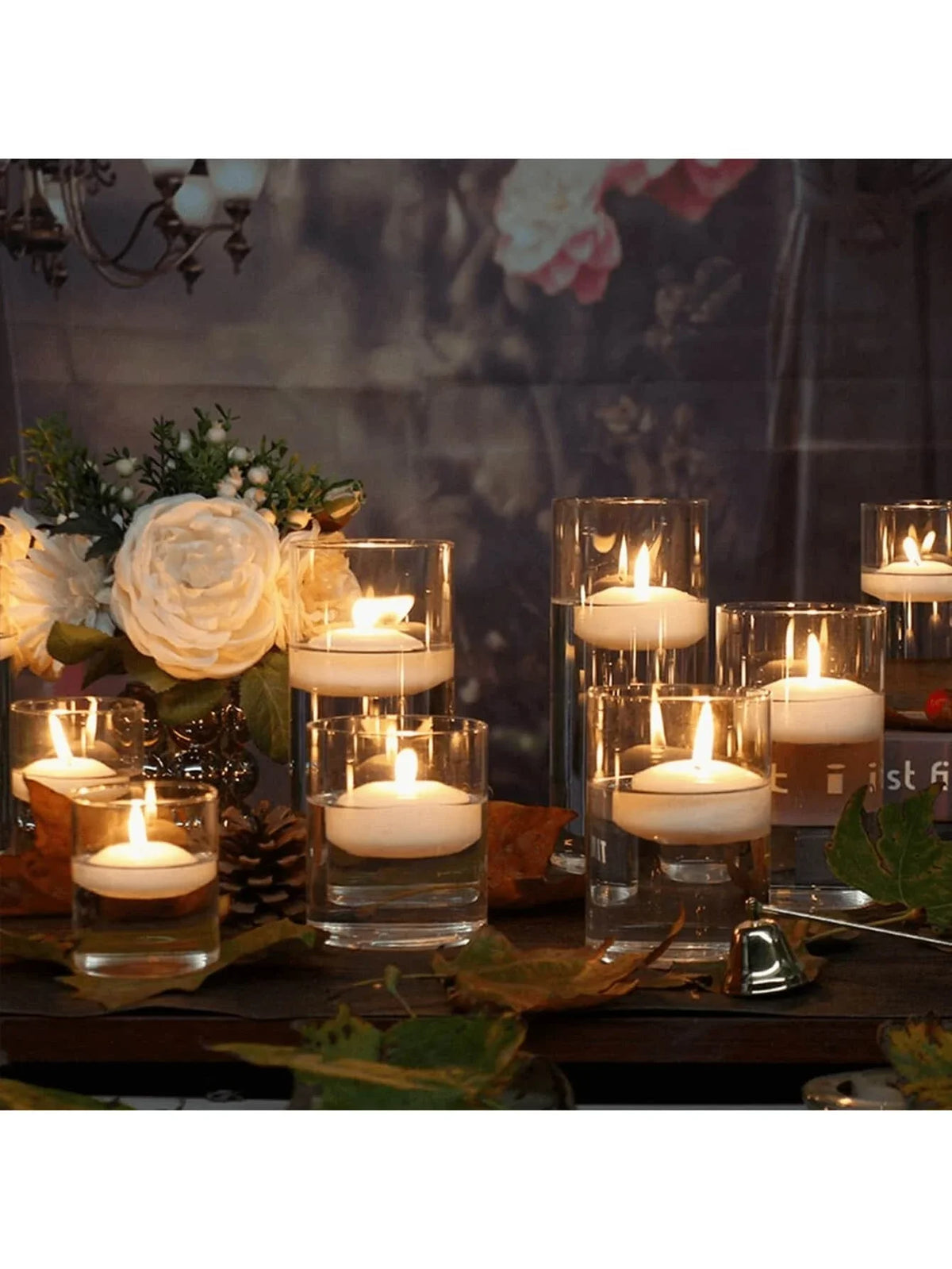 Clear Cylinder Glass Candle Holder - image 4