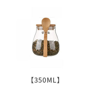 Glass Storage Jar with Bamboo Lid - thumbnail 10