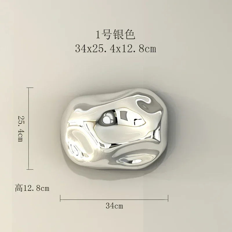 Gilded Stone-Effect Wall Accents - image 7