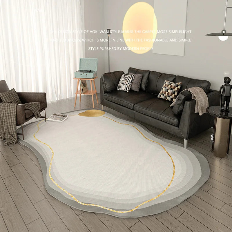 Irregular Shape Modern Area Rug - image 16