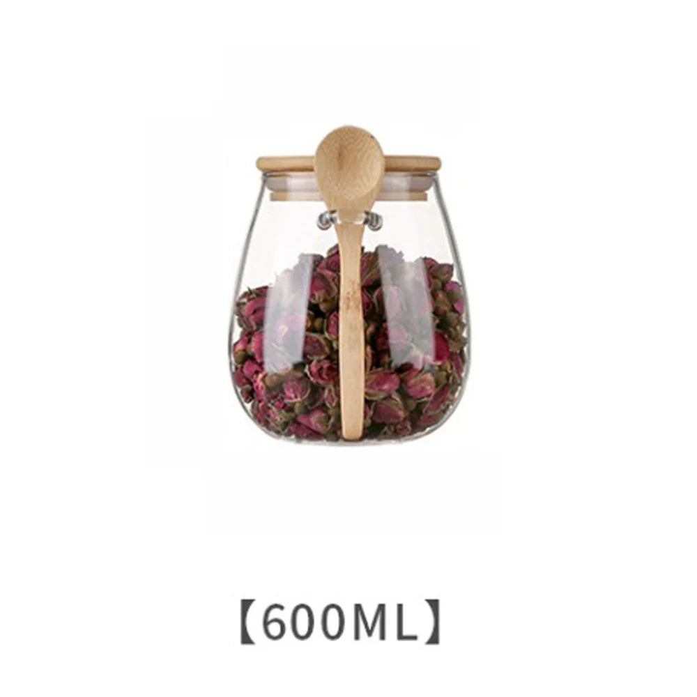 Glass Storage Jar with Bamboo Lid - image 9
