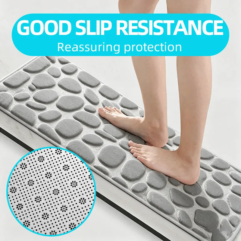 Pebble Embossed Absorbent Bath Mat - image 4