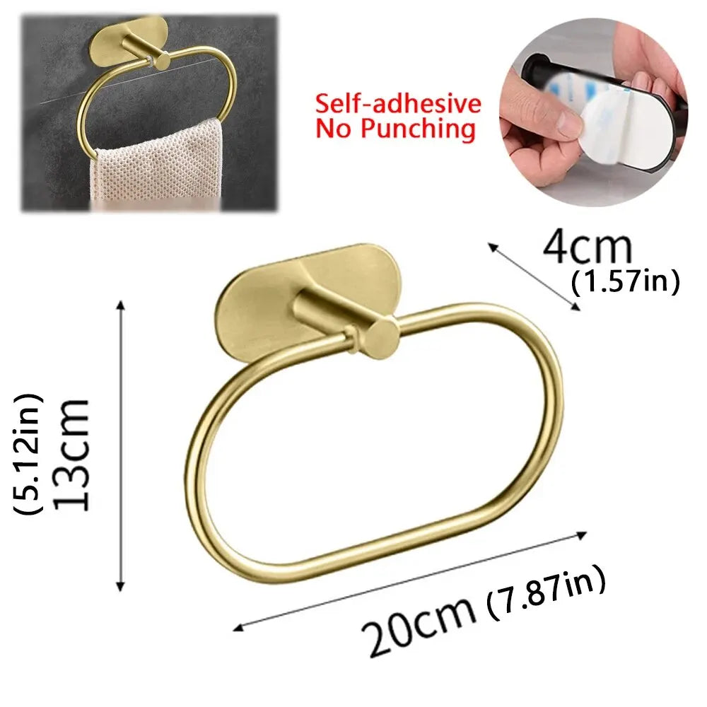 Stainless Steel Adhesive Towel Bar - image 7
