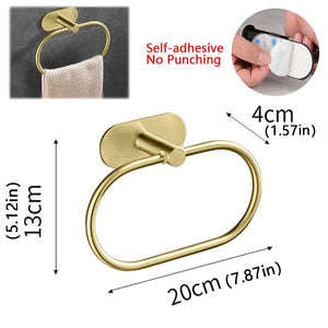 Stainless Steel Adhesive Towel Bar - thumbnail 7