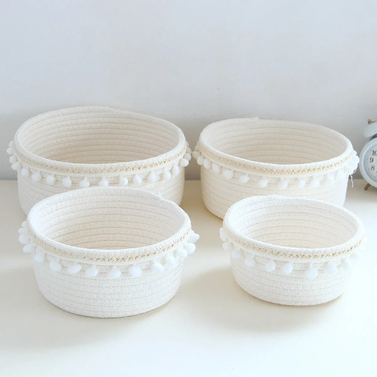 Cotton Rope Tassel Storage Basket - image 2