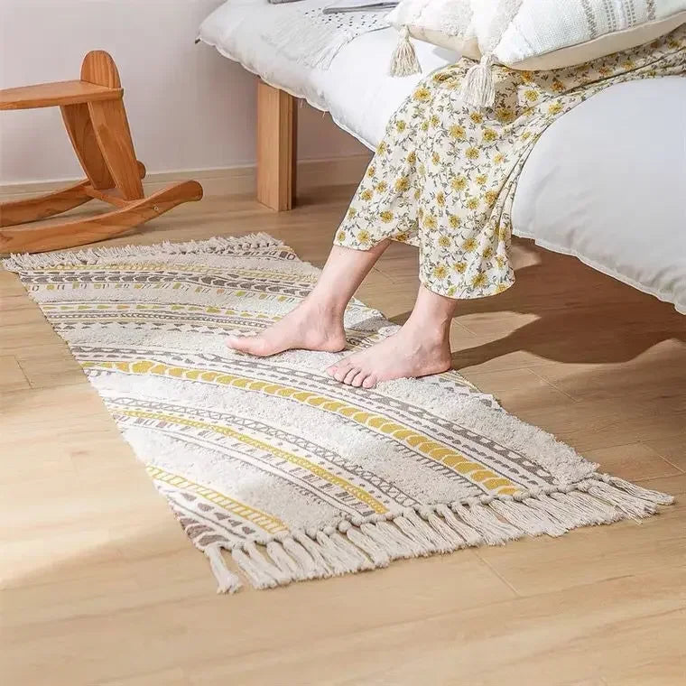 Bohemian Hand-Woven Tassel Rug - image 23