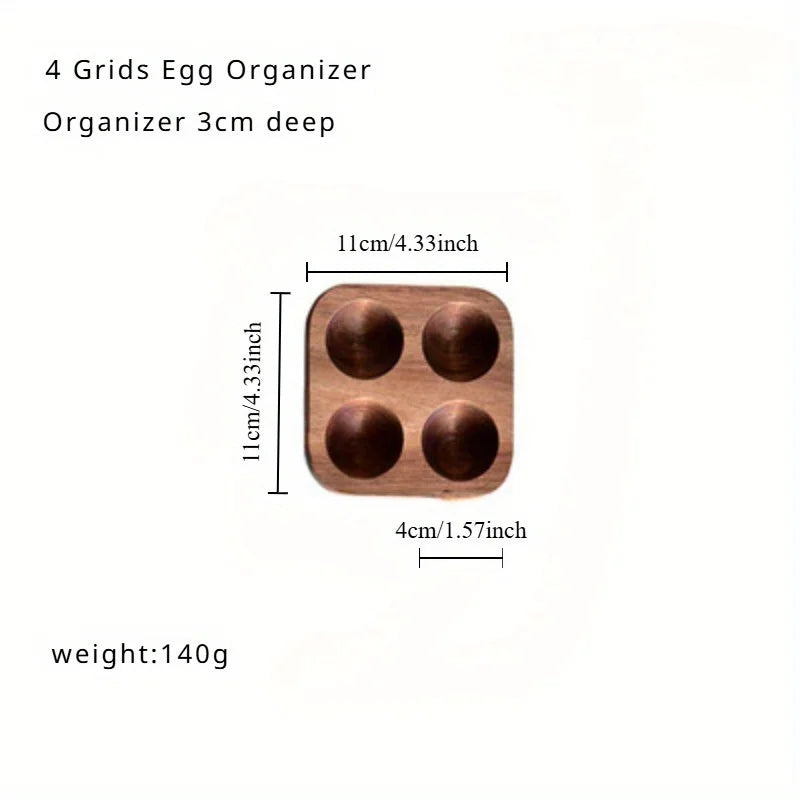 Acacia Wood Egg Tray - image 2