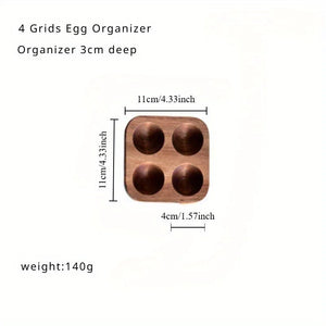Acacia Wood Egg Tray - thumbnail 2