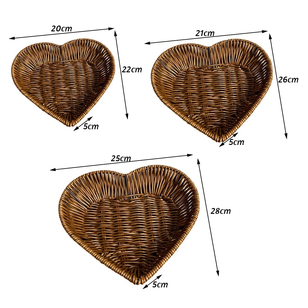 Heart-Shaped Woven Basket - image 6