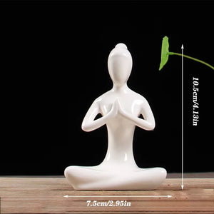 Abstract Ceramic Yoga Pose Figurine - thumbnail 18