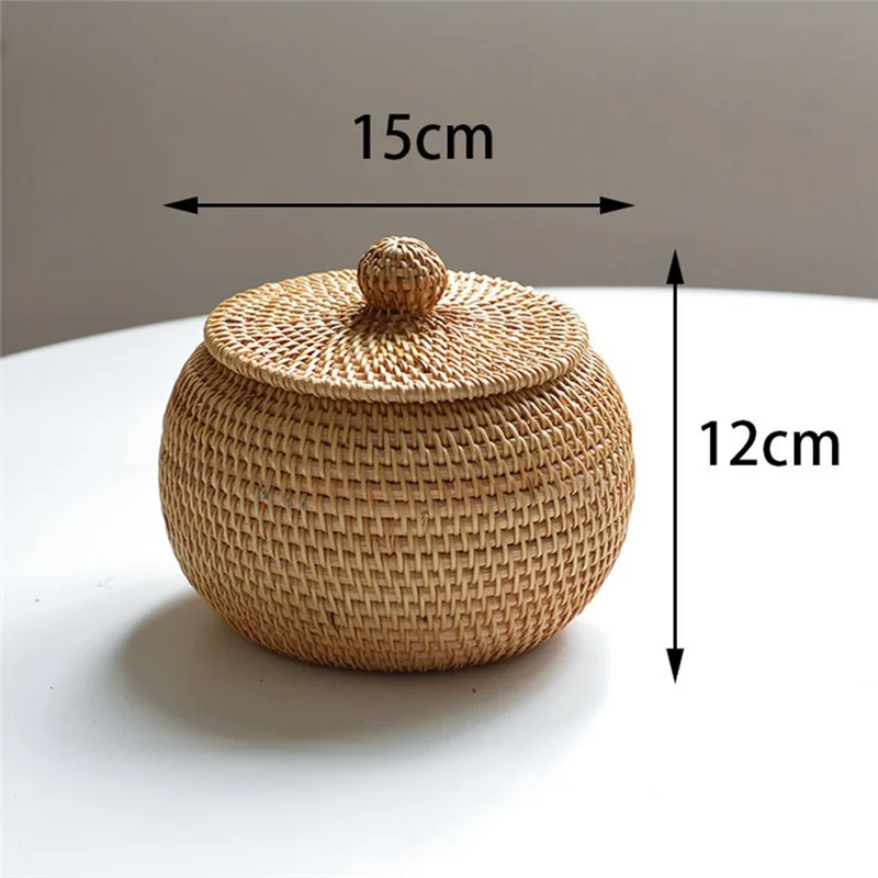 Hand-Woven Rattan Storage Box - image 2