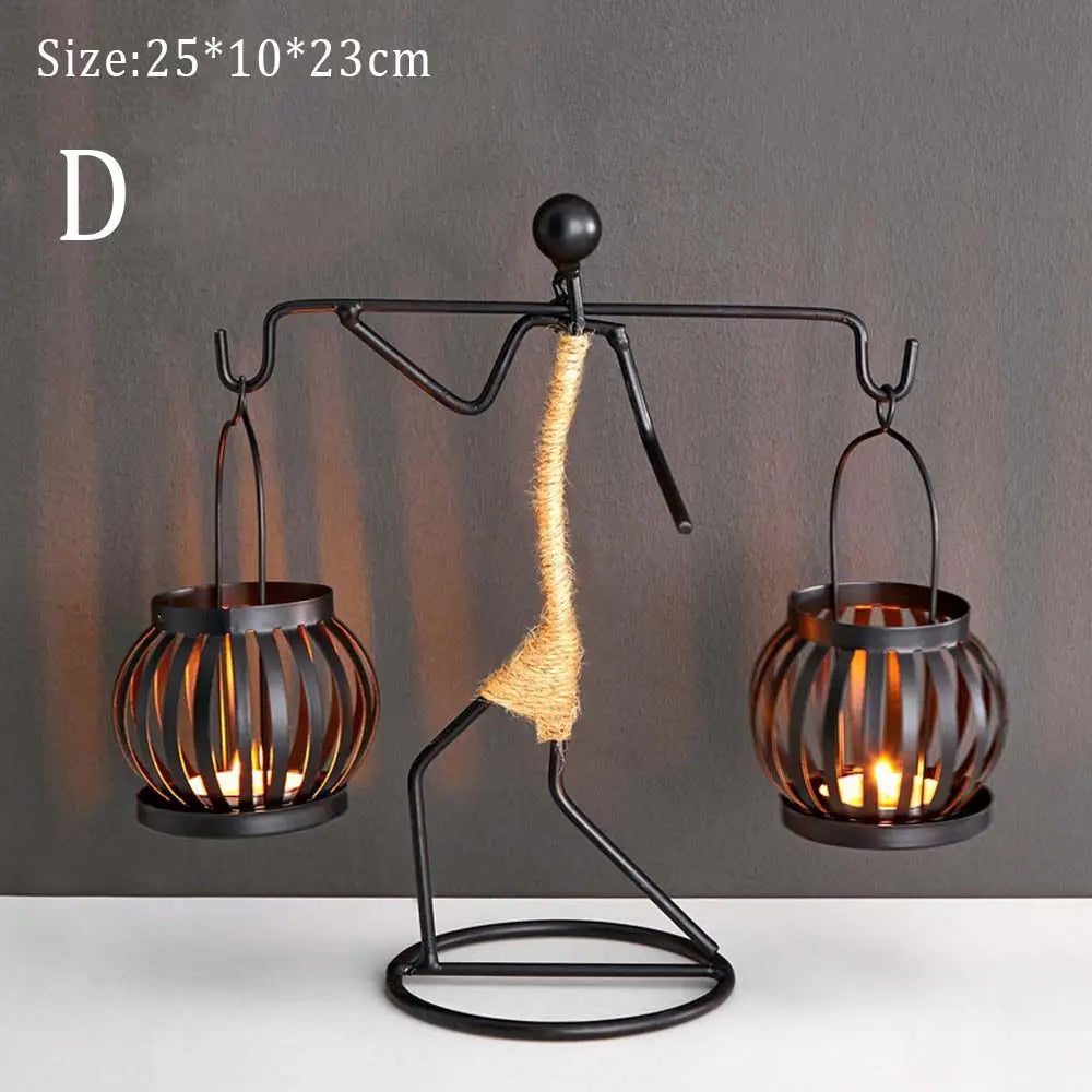 Sculptural Metal Candlestick - image 8