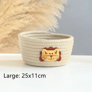 Animal Cotton Rope Storage Basket - thumbnail 9