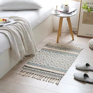 Bohemian Hand-Woven Tassel Rug - thumbnail 8