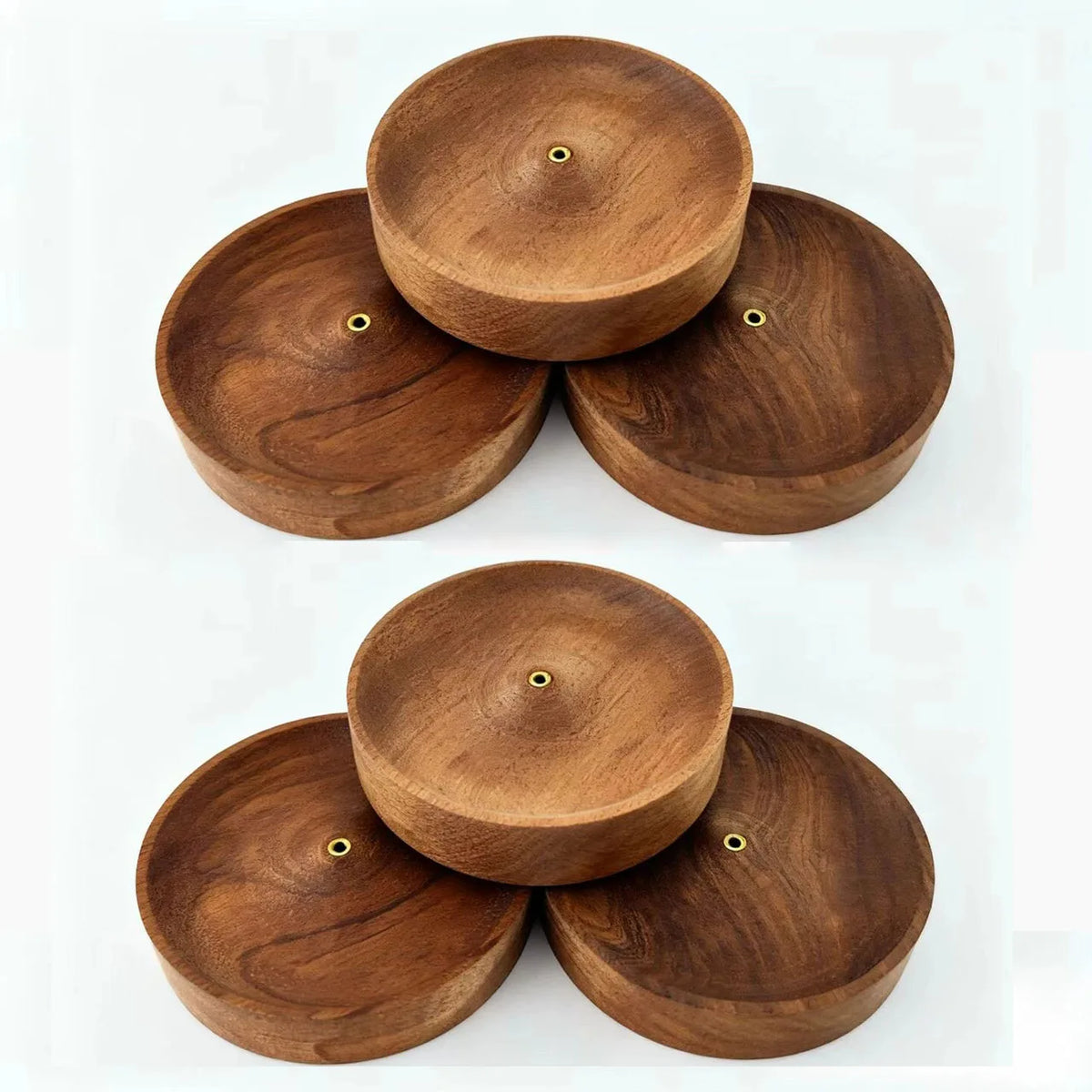 Round Wooden Incense Stick Holder - image 7