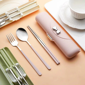 Portable Stainless Steel Cutlery Set - thumbnail 1