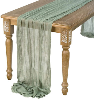 Semi-Sheer Gauze Table Runner - thumbnail 2