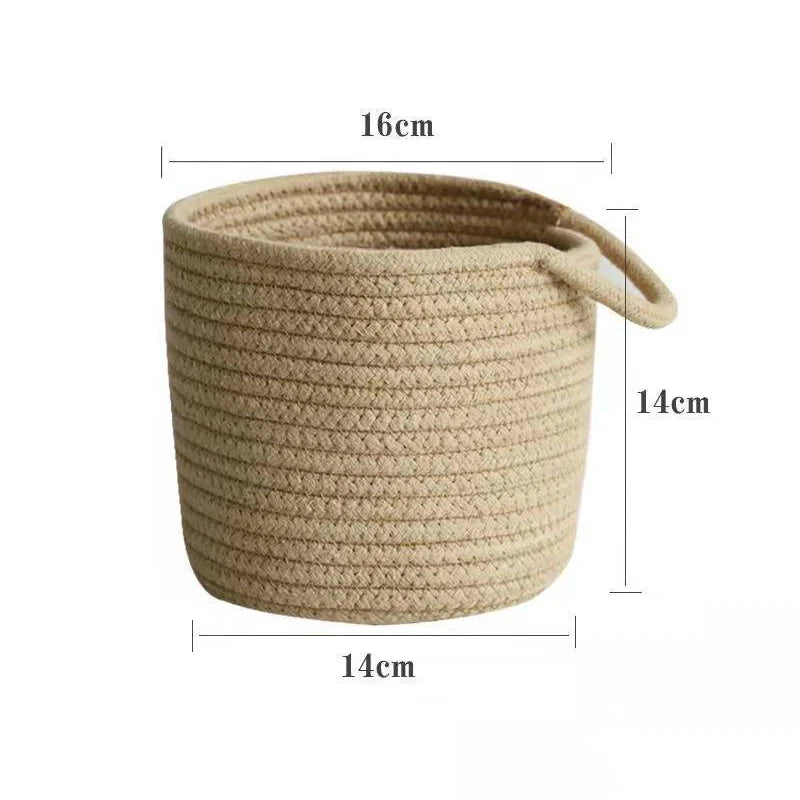 Hanging Cotton Rope Storage Basket - image 6