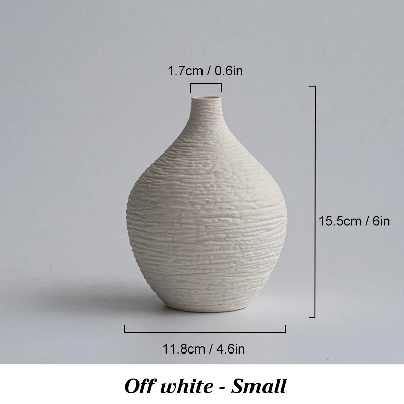 Nordic Narrow-Neck Ceramic Vase - image 9