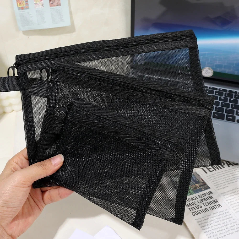 Mesh Zipper Toiletry Pouch - image 4